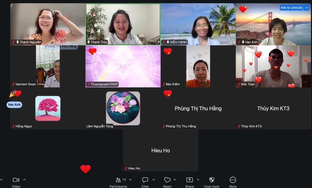 Học viên Reiki Master Teacher Khóa 3 chia sẻ và thực hành dẫn thiền