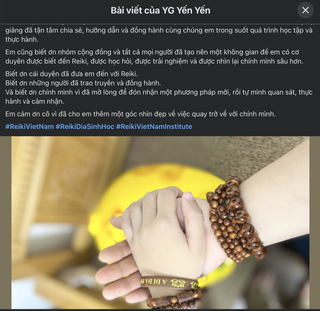 Trải nghiệm kết hợp Reiki với Yoga và Thái cực quyền