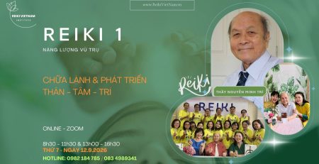 Lớp Reiki Cấp 1 Online tháng 9 năm 2026 tại Reiki Việt Nam